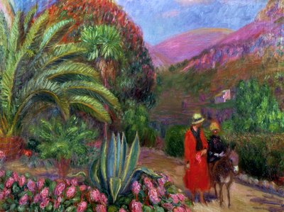 Femme avec enfant sur un âne, vers 1925 - William James Glackens